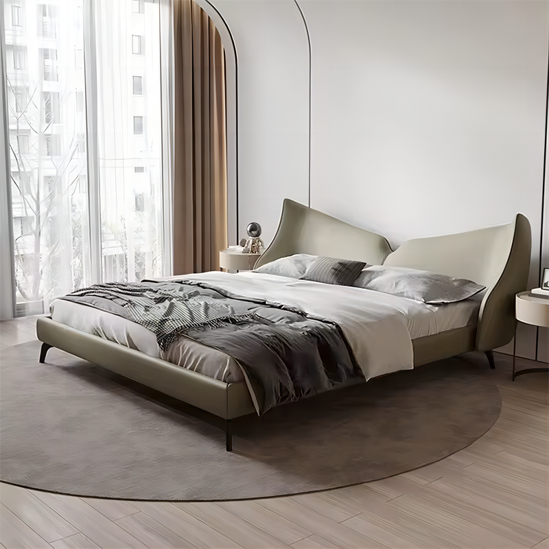 Creative Faux Leather Soft Bed