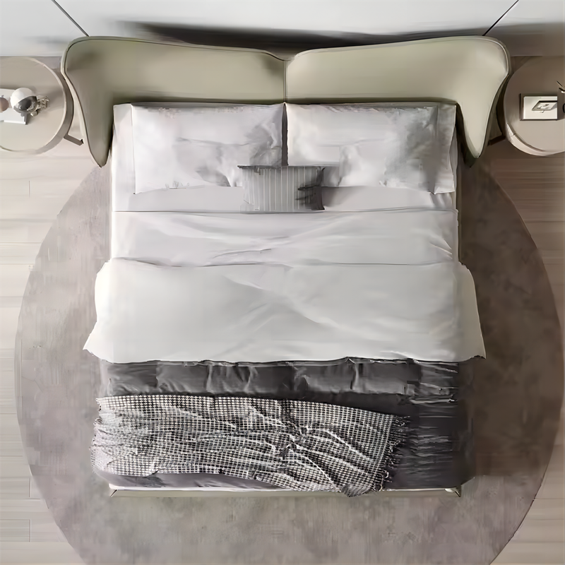 Creative Faux Leather Soft Bed