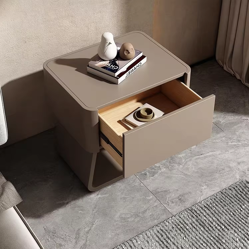 Modern Minimalist Solid Wood Bedside Table