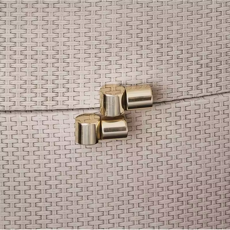 Solid Wood Chest Of Drawer With Leather Finish