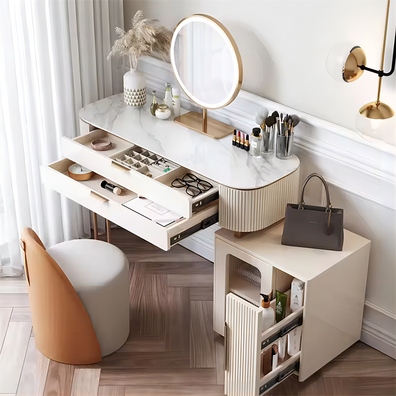 Modern Minimalist Style Solid Wood Dressing Table