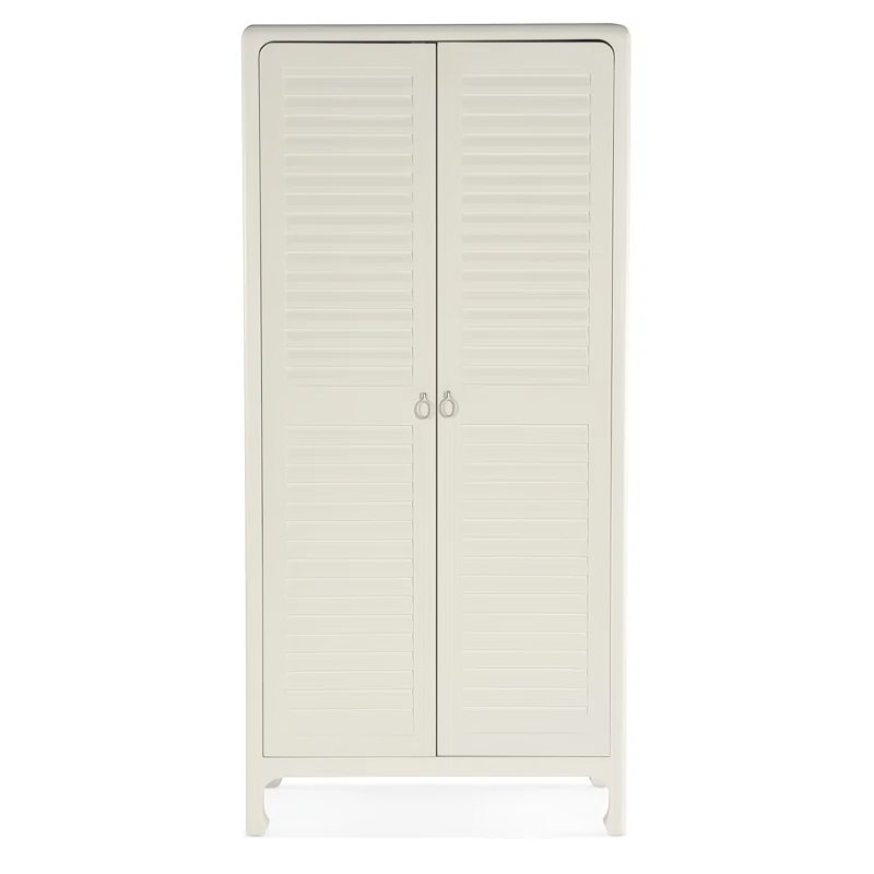 Maple Veneers Armoire With Two Louvered Doors