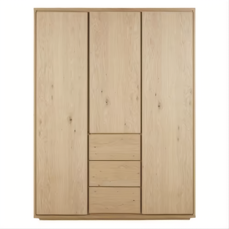 Minimalist Oak Large Armoire