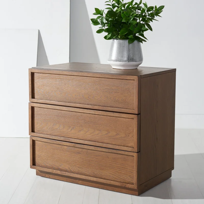 Solid Wood Chest Of Drawer With 3 Drawers