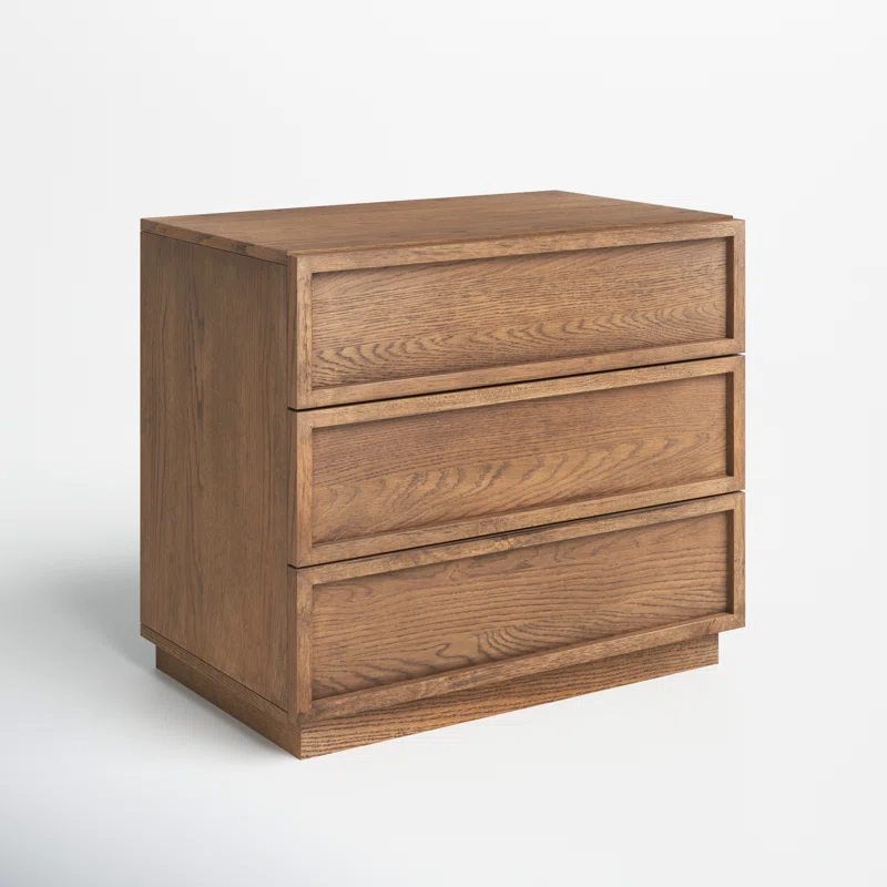 Solid Wood Chest Of Drawer With 3 Drawers