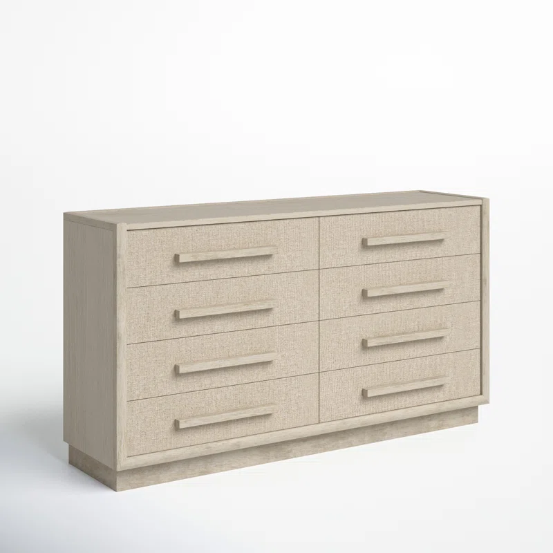 Light Wood Chest Of Drawer With 8 Drawers